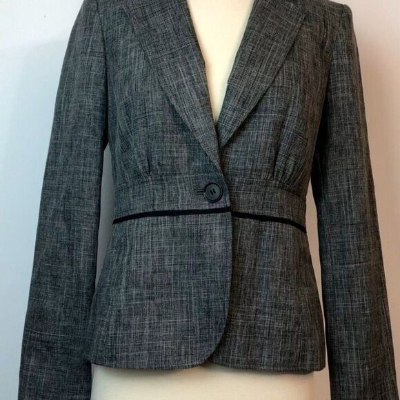 9&Co Gray Blazer Suit Jacket Size 2 Women's - Picture 11 of 11